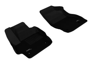 Mazda Mazda3 Floor Mats - Front - 3D MAXpider - Kagu Series with MAXpider Backing - Black - `10-`13 Mazda Mazda3 Floor Mats - Front - 3D MAXpider - Kagu Series with MAXpider Backing - Black - `10-`13